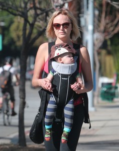 Exclusive... Malin Akerman Takes Sebastian For A Morning Walk